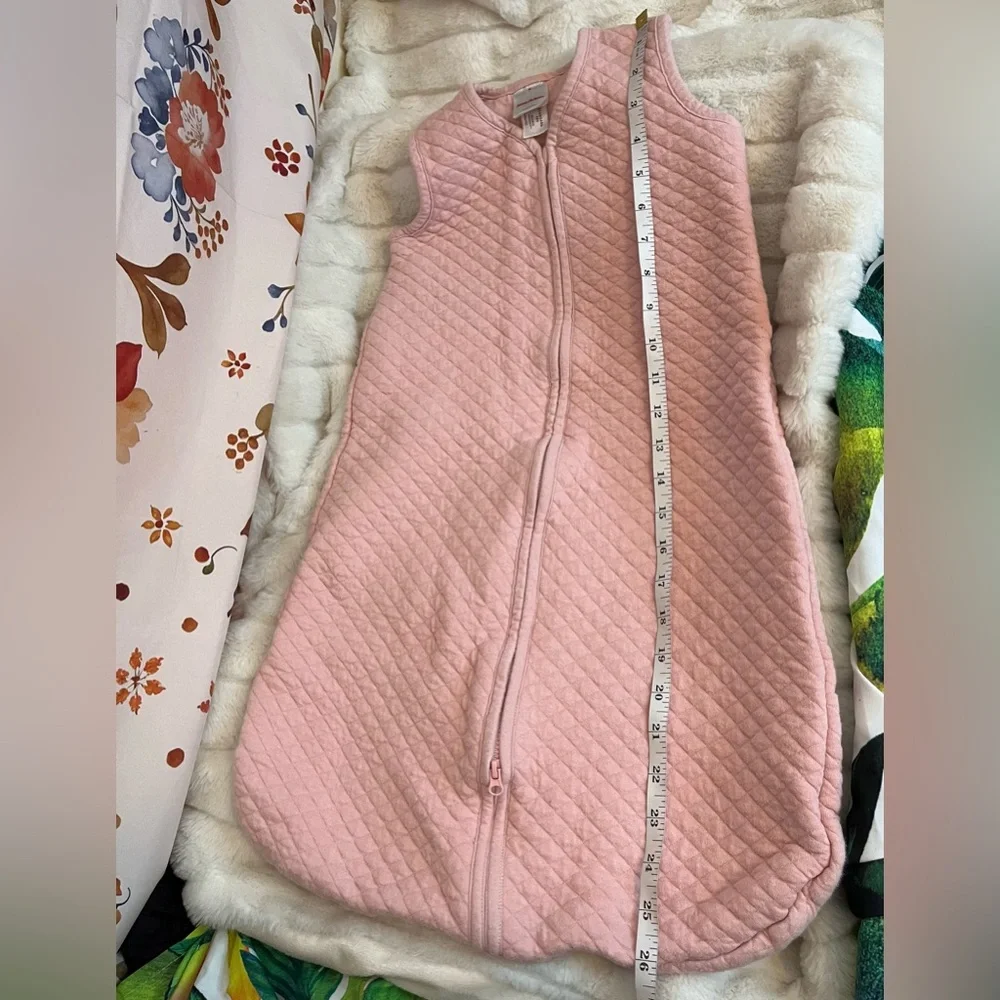 Hanna Andersson M Light Pink 100% Organic Minimal Clean Girl Wearable Sleep Sack